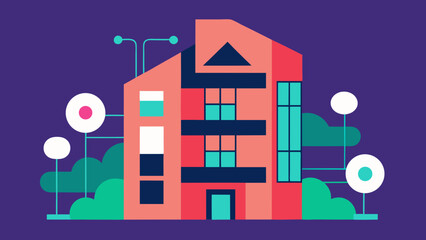 Obraz premium illustration of a house in the night