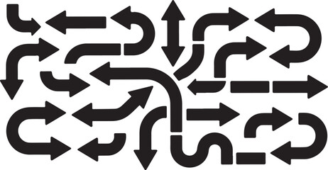 Directional Arrows and Symbols Vector Pack

