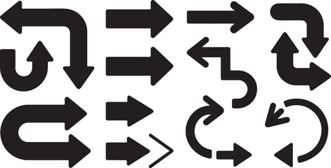 Directional Arrows and Symbols Vector Pack

