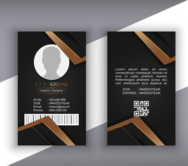 creative modern, stylish office or collage identification card, personal use access card