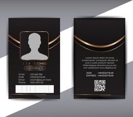 creative modern, stylish office or collage identification card, personal use access card