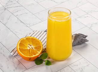 Fresh Orange juice with fruit