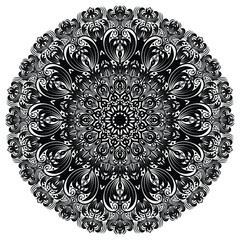 Traditional and Cultural Beautiful Mandala Pattern Design. Floral henna or mehndi style mandala design.  