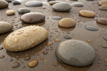 stones on the sand