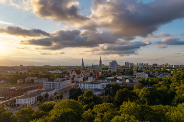 Miasto Łódź- widok na Białą Fabrykę. Polska © Tomasz Warszewski