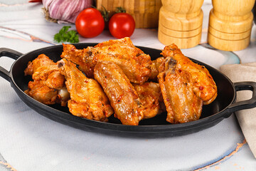 Grilled spicy chili chicken wings