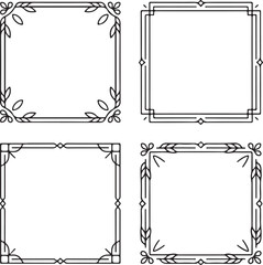 Classic Black and White Frame Set

