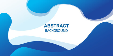 Liquid color background design. Blue elements with fluid gradient. Dynamic shapes composition.