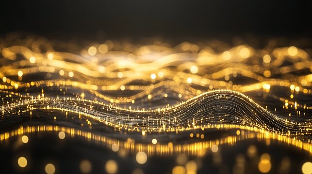 Abstract gold wave pattern (18)