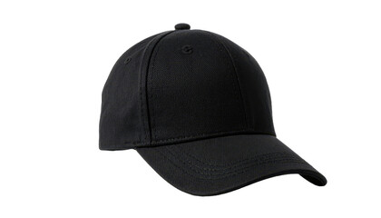 Fototapeta premium Black Embroidered Baseball Cap on Mannequin Head 