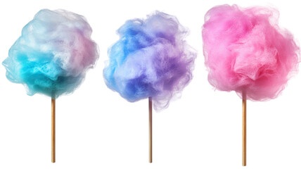 Colorful swirl lollipop candy isolated on white background