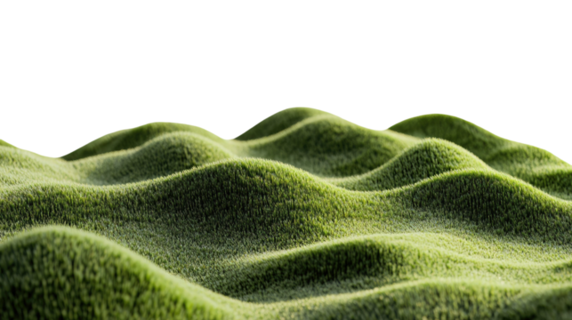 Abstract textured green gradient pattern isolated on white background