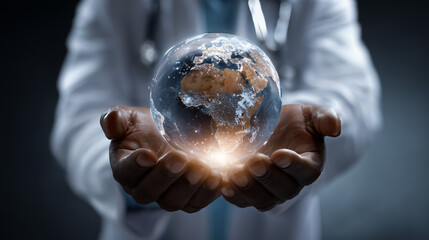 Health of the world in the hands of a medic
