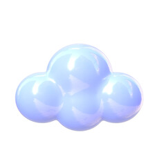 Cute 3D Cloud Illustration