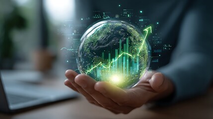 Sustainable Growth and Data Analytics Concept