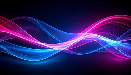 Fototapeta premium Abstract wavy lines of vibrant color