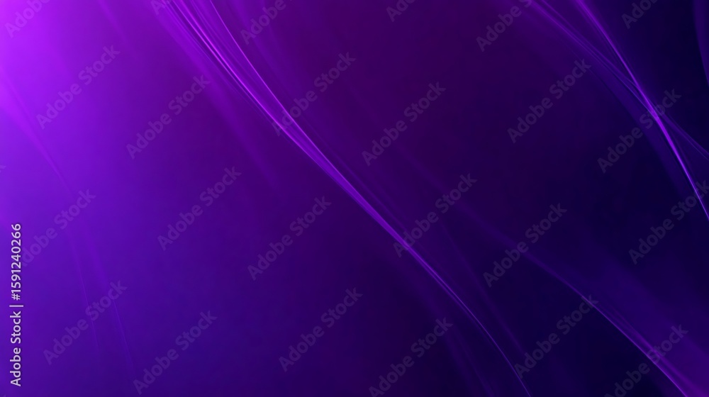 Poster abstract flowing lines on purple background for modern digital design