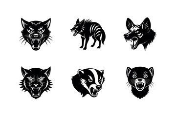 Angry face vector design 