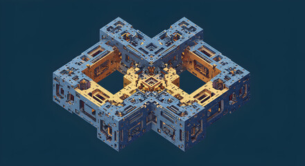Obraz premium Mind-Bending Optical Illusion Art 