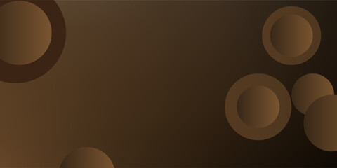 Tech geometric background with abstract golden and black circles. Vector banner design simple moren art type4