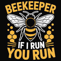 Cute cartoon honeybee flying happily near a flower with honeycomb
