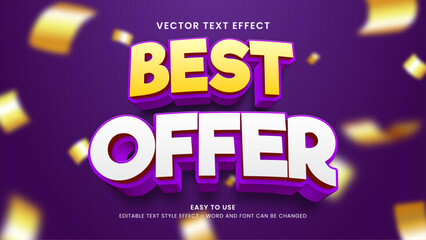 Obraz premium best offer editable text effect