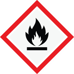 Piktogram GHS02 gazy łatwopalne vector 