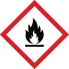 Piktogram GHS02 gazy łatwopalne vector 