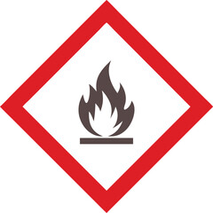 Piktogram GHS02 gazy łatwopalne vector 