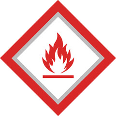 Piktogram GHS02 gazy łatwopalne vector 