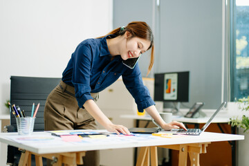 UX graphic designer planning application process development prototype wireframe for web smart...