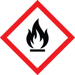 Piktogram GHS02 gazy łatwopalne vector 