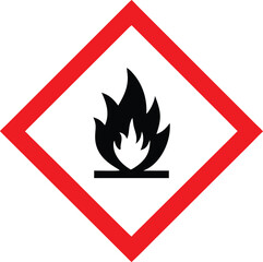Piktogram GHS02 gazy łatwopalne vector 