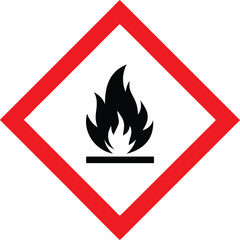 Piktogram GHS02 gazy łatwopalne vector 
