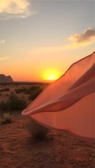 Illuminated, geometric structures at dawn.