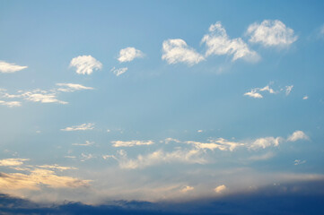 blue sky with clouds