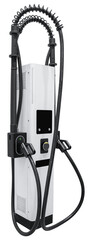 Mockup white electric vehicle charger