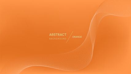 modern abstract background featuring smooth orange gradient waves. Perfect for summer-themed designs, this vibrant backdrop adds a futuristic touch to presentations, advertisements and banners.