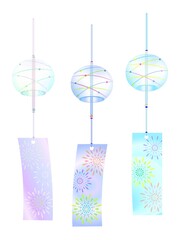 風鈴のイラストセット