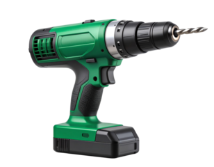  Electric Green Cordless Drill Tool with Bit Transparent Cutout