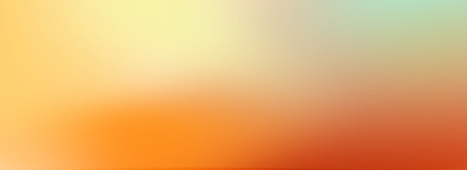 Warm orange red gradient background. Colorful blur wallpaper in autumn. Fall smooth background for banner, poster, flyer, brochure, booklet. Vector abstract party template illustration.