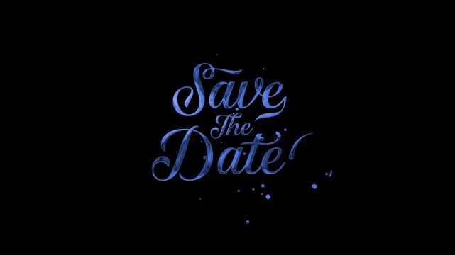 Save The Date Text Animation 4