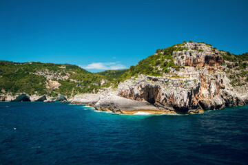 Scenic Coastal Cliffs and Clear Blue Sky