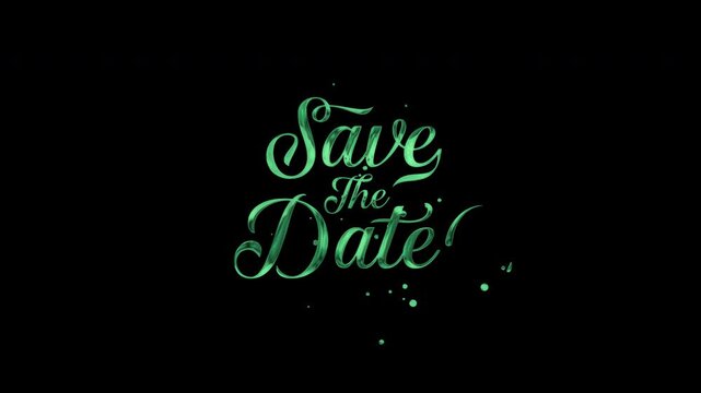 Save The Date Text Animation 5