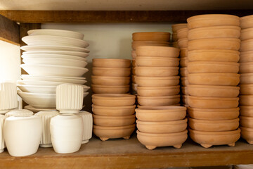 Artist in Ceramics and Pottery Studio working
