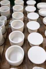 Artist in Ceramics and Pottery Studio working