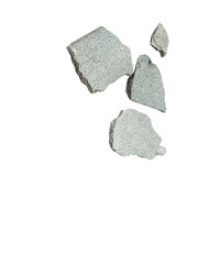 stone peices real image isolated on transparent back ground isolated on transparent background...