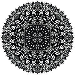 Floral henna or mehndi style mandala design. Traditional and Cultural Beautiful Mandala Pattern Design. 