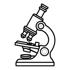microscope isolated on white coloring page