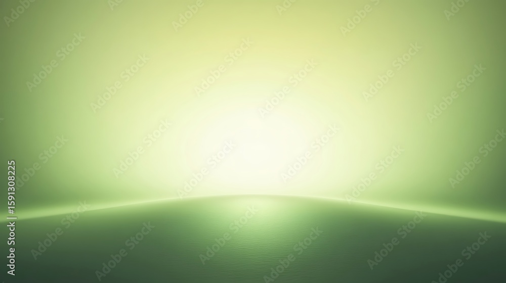 Aufkleber green gradient background with light beam for abstract design use